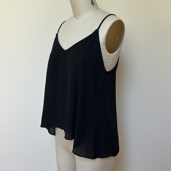 NWOT Design Lab Spaghetti Strap Black Camisole Blouse - Picture 2 of 6